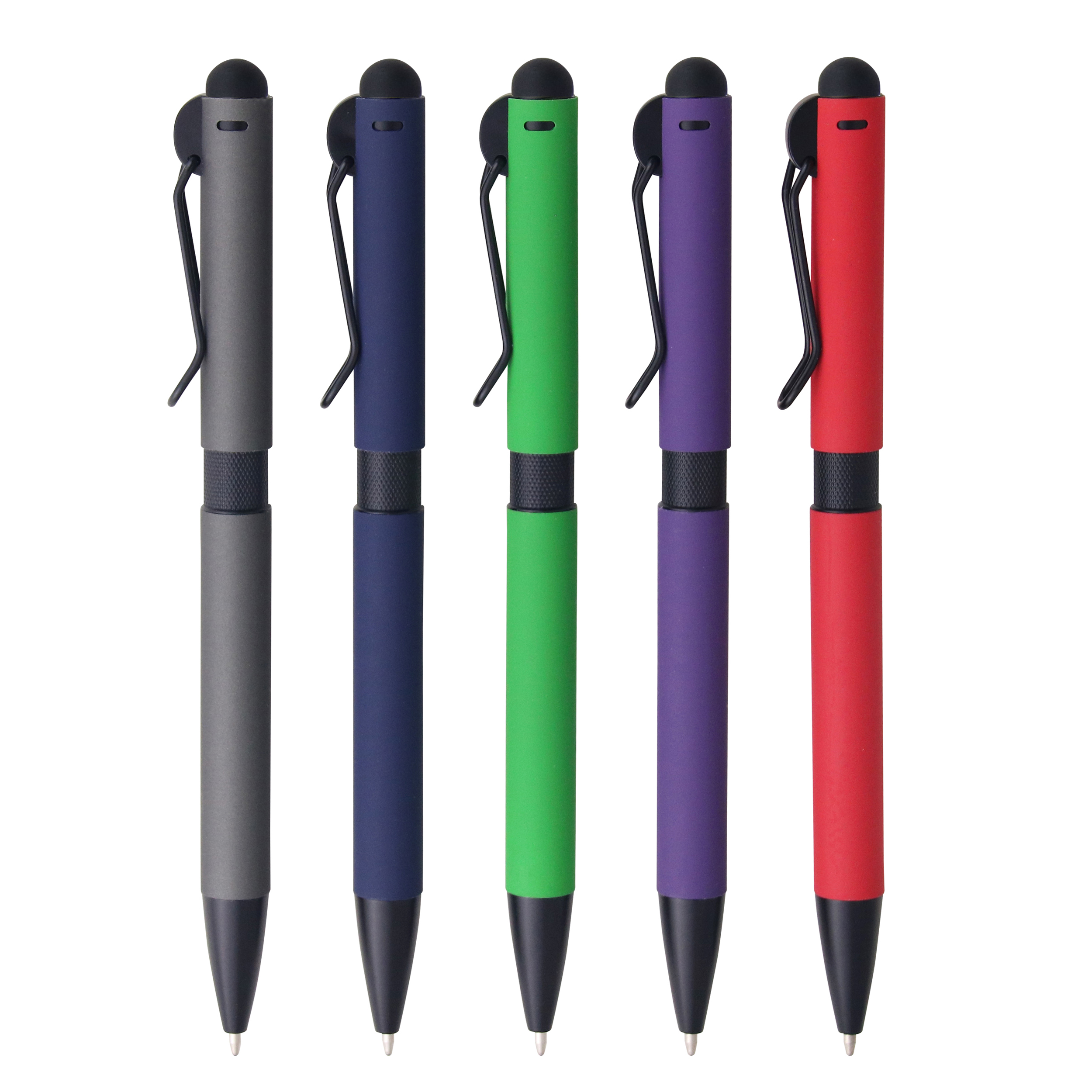 TMP1421A metal aluminium ballpoint pen with touch stylus