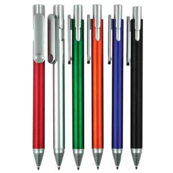 Customized Plastic Ball Pen with Rubber Finish for Promotion