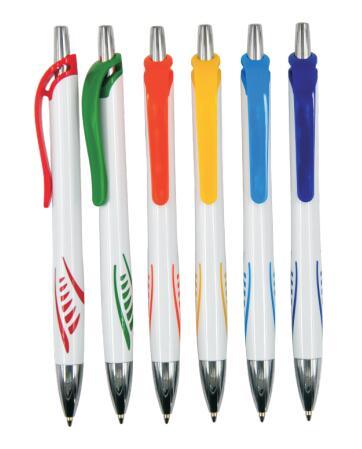 Hot Selling Rubber Finish Plastic Ball Pen with Logo Printing