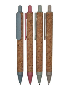 Degradable Green Recycle Ball Pen with Cork