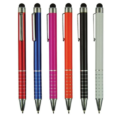 Popular Design Hot Selling Metal Stylus Ball Pen with Customized Logo